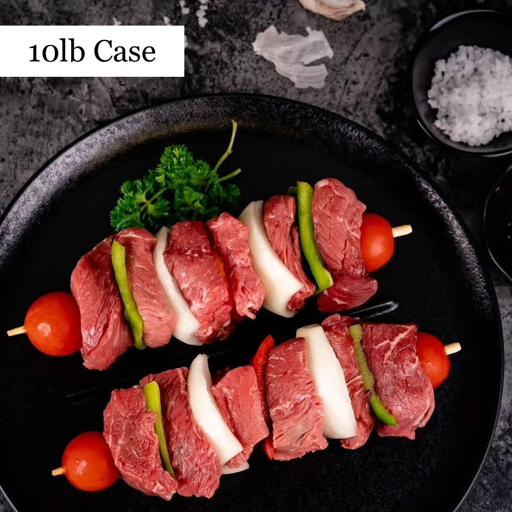 Grass Fed Beef Kabob Meat - 10lb Case