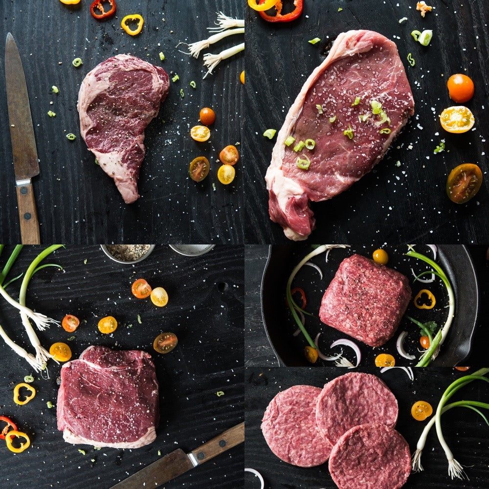 Grass Fed Steaks & Ground Beef Box