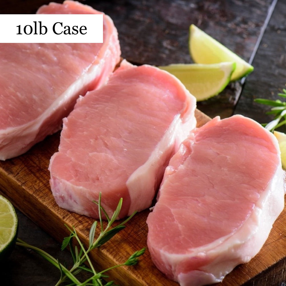 Pasture Raised Boneless Pork Chops - 10lb Case