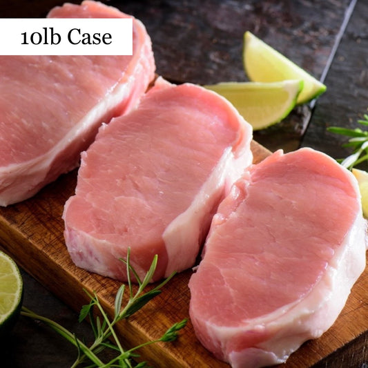 Pasture Raised Boneless Pork Chops - 10lb Case
