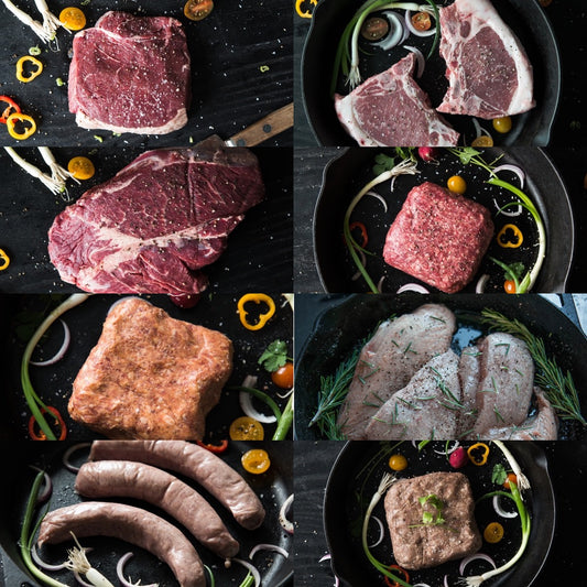 Grass Fed Beef, Pastured Pork, & Chicken Box