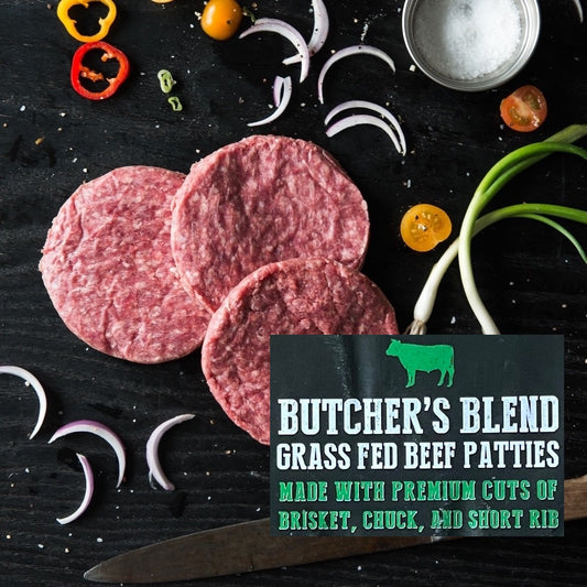 Butcher's Blend Grass Fed Ground Beef Patties